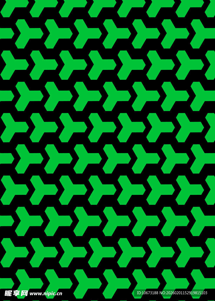绿色几何图案无缝背景