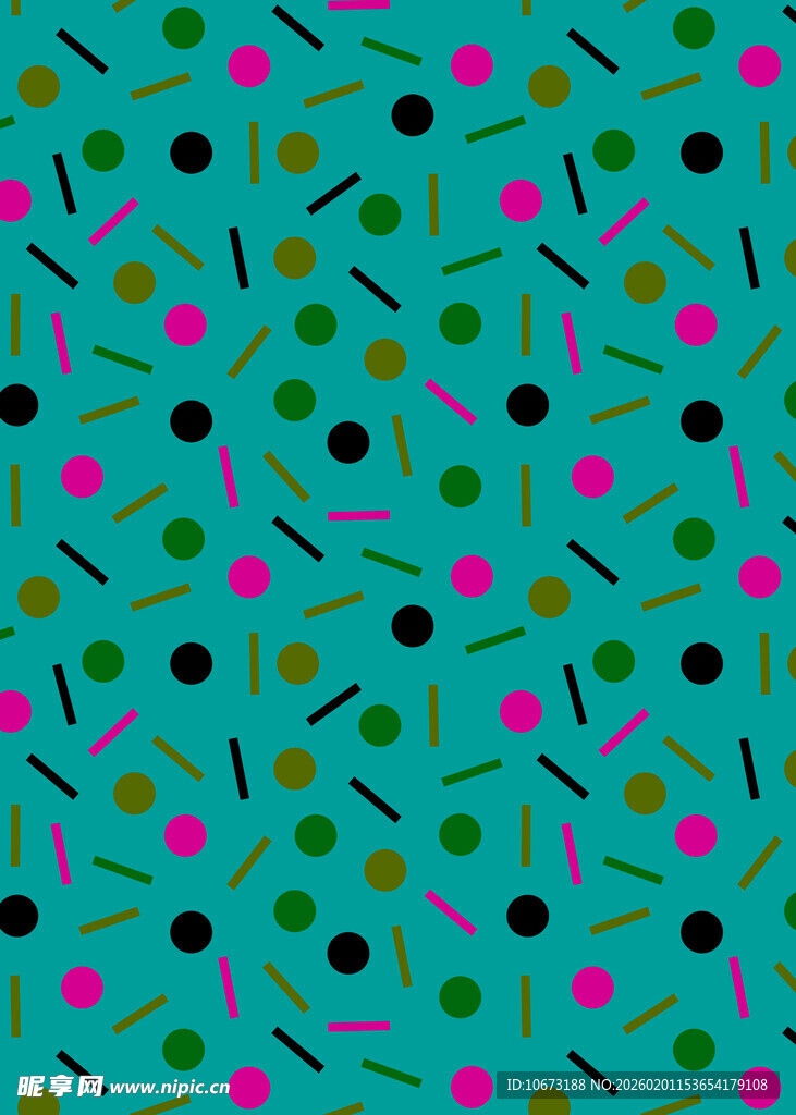 蓝底多彩几何图案纹理