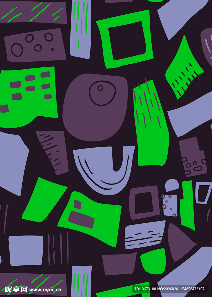 复古电子设备插画