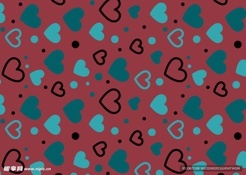 心形图案背景纹理