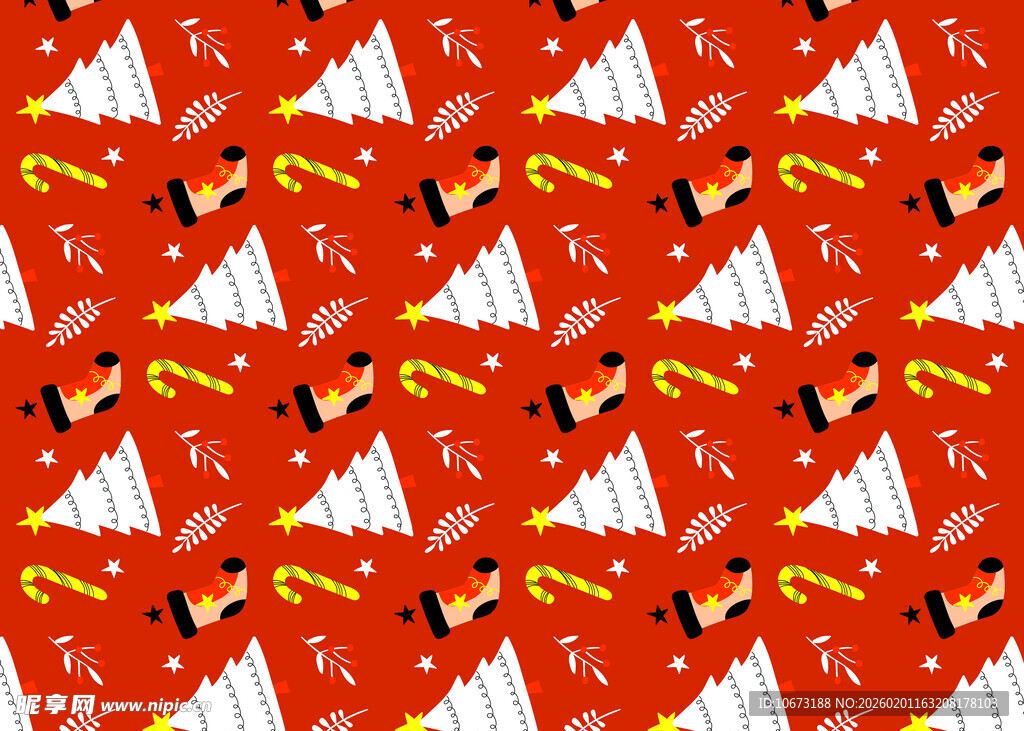 红色帆船图案背景纹理