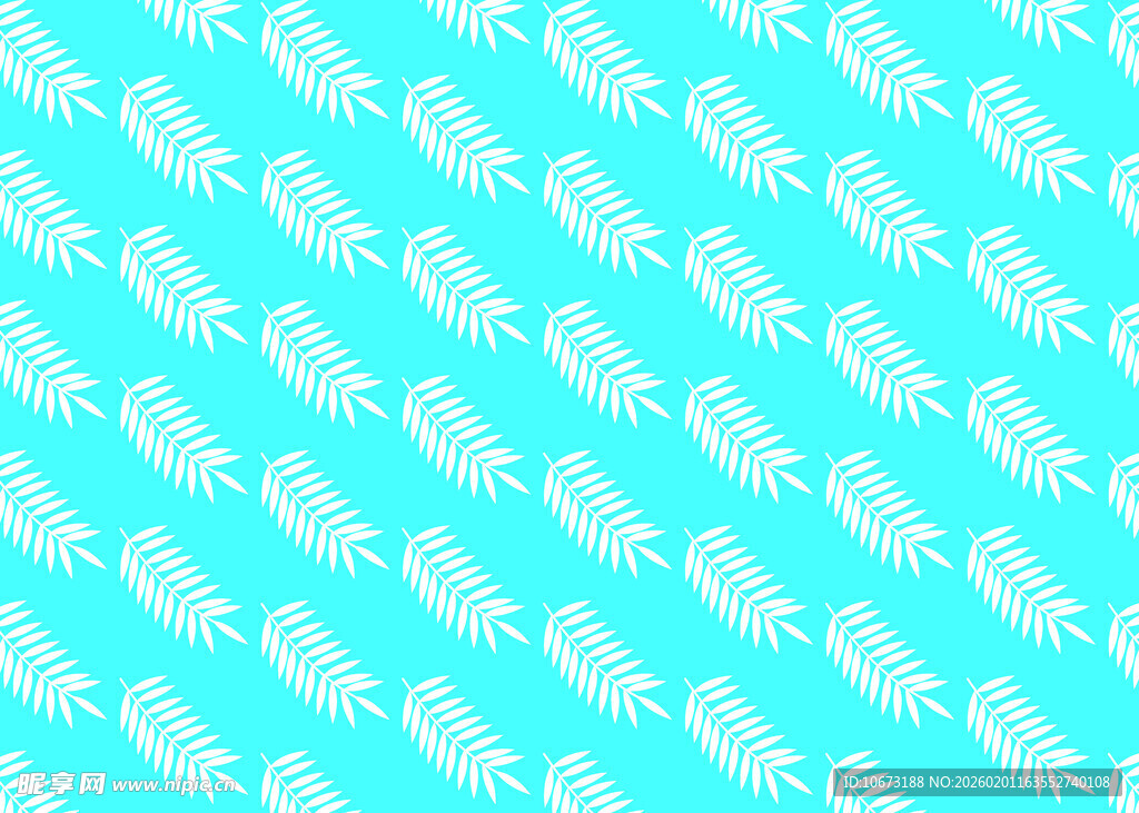 浅蓝色底白色龙虾图案