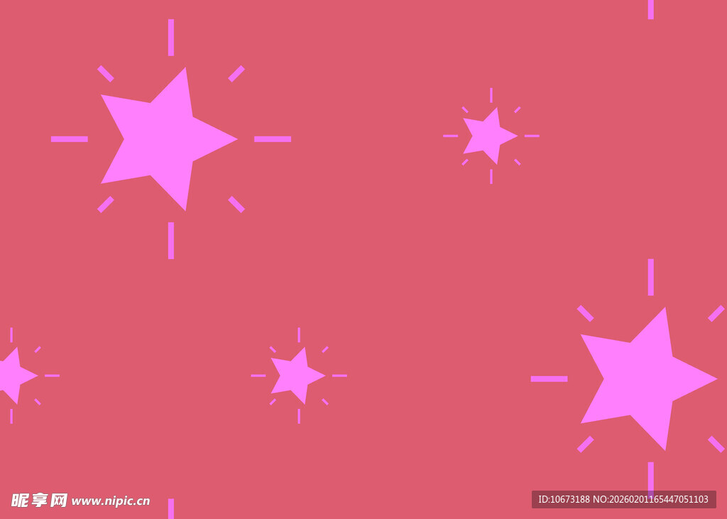 粉色星星图案背景