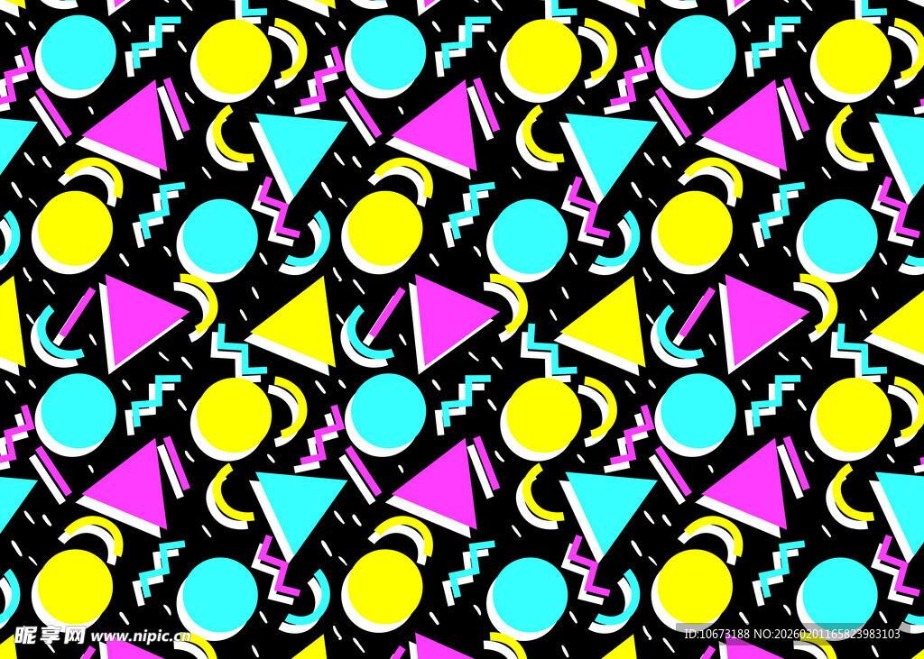 多彩几何图案背景