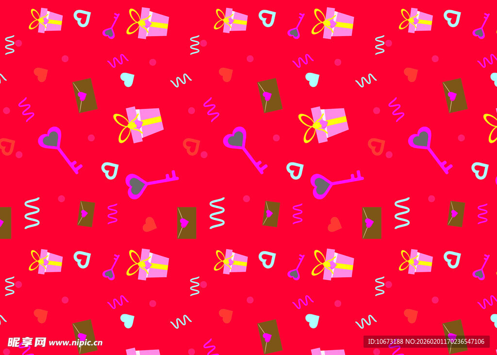 红色节日图案背景