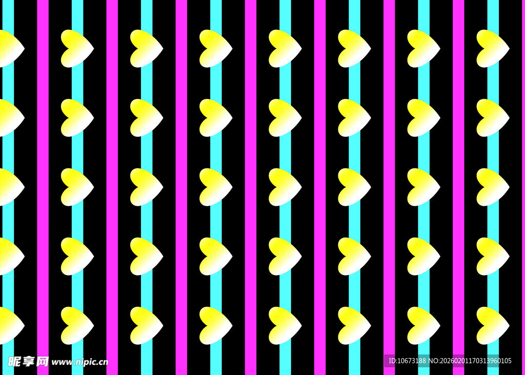 多彩条纹花朵图案背景