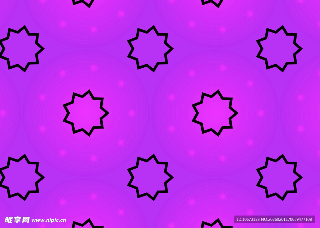 紫色背景星形图案纹理