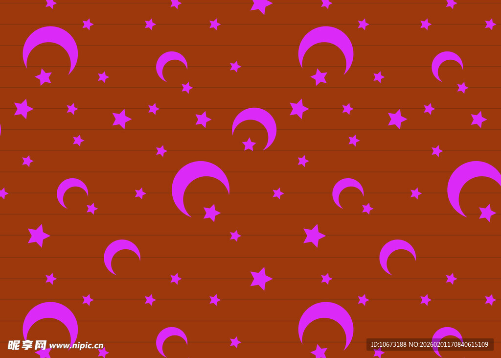 粉色星月图案背景