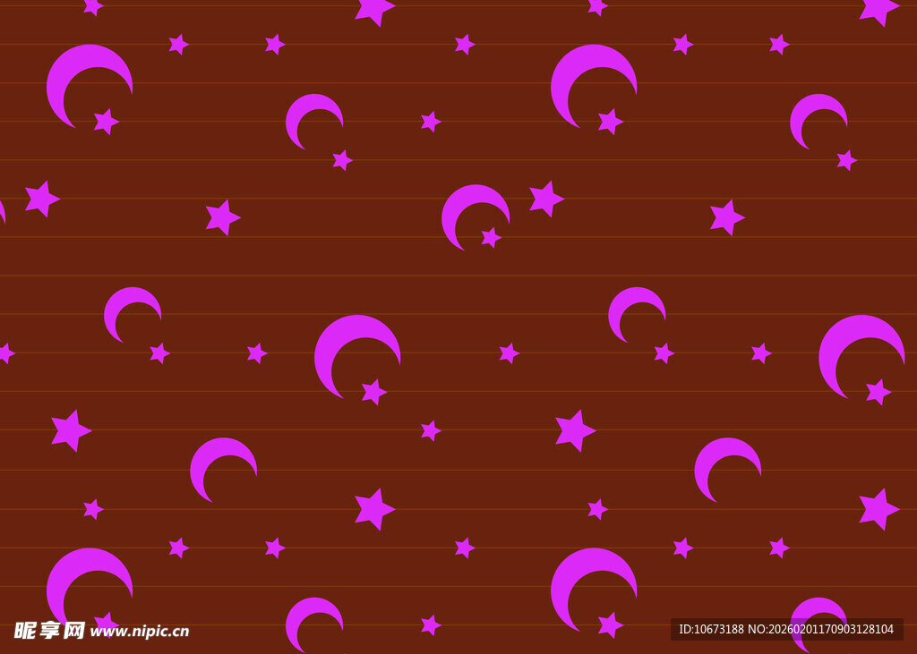 粉色星月图案背景纹理