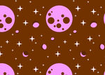 粉色星球星空图案背景