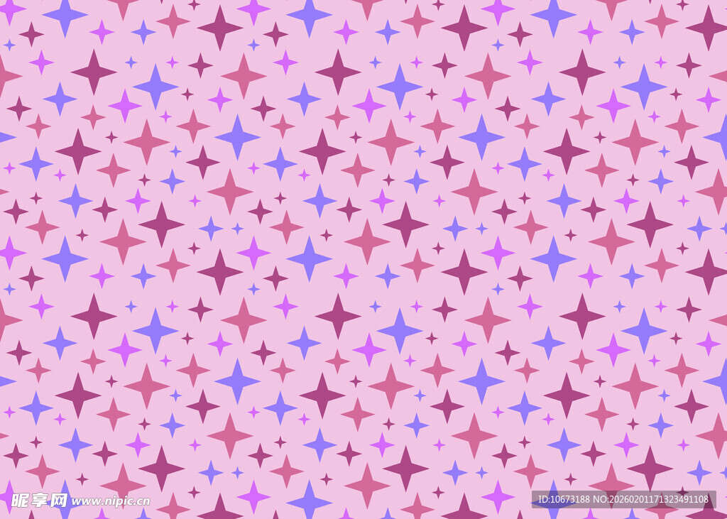 粉色星星图案背景纹理