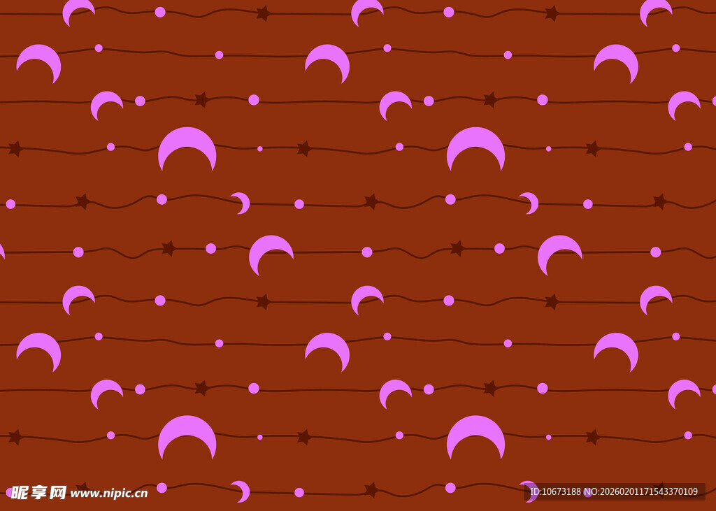 粉色月牙图案背景纹理