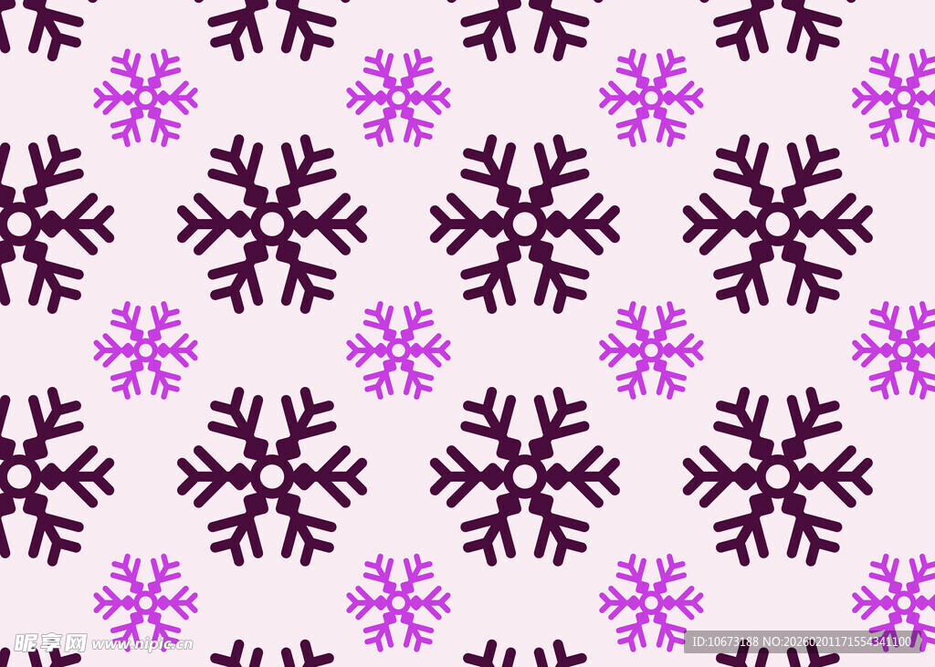 紫色雪花图案背景纹理