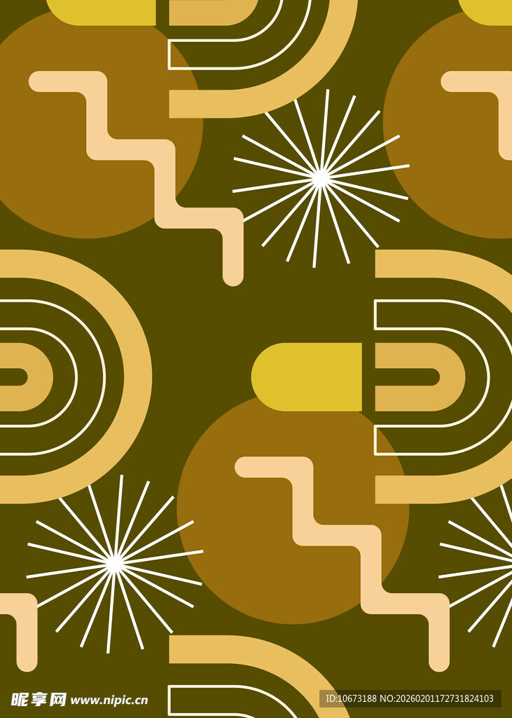 复古几何图案背景设计