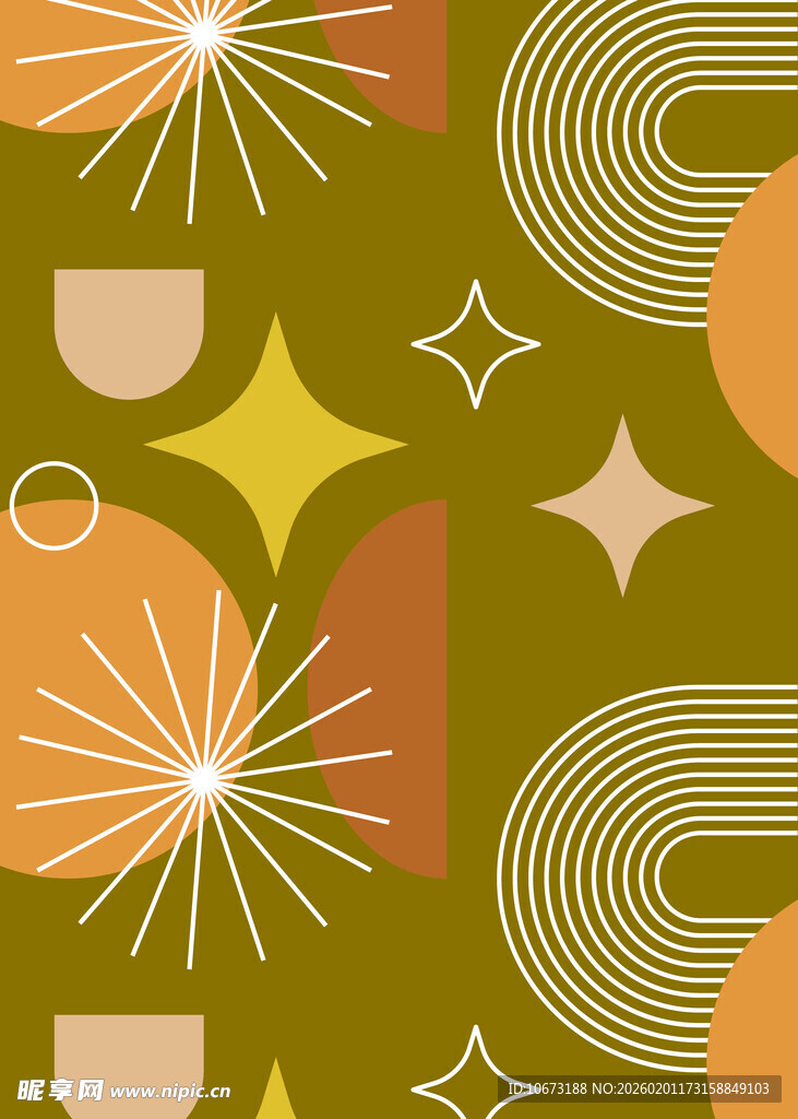 复古几何图案背景设计