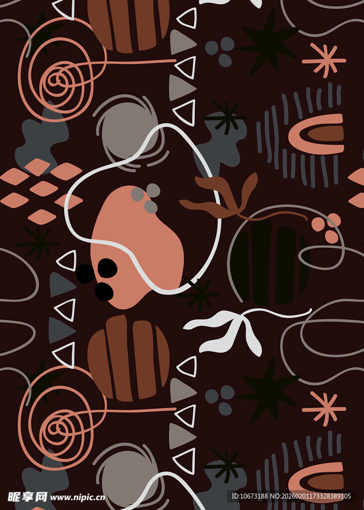 抽象几何图案艺术背景