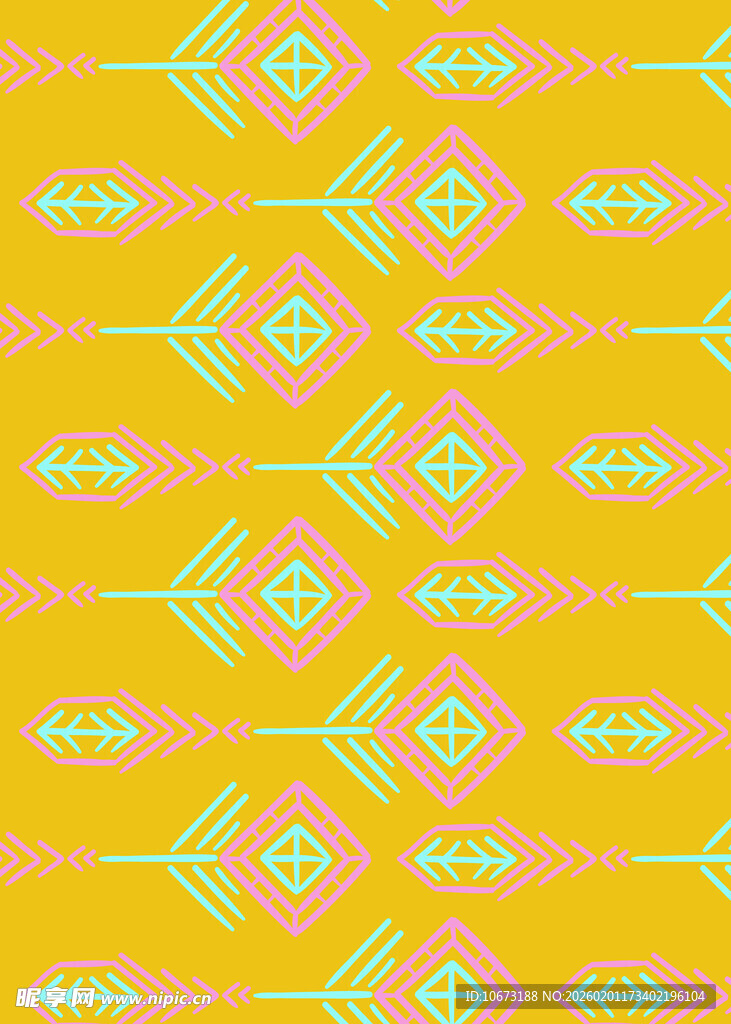 几何图案黄色背景纹理