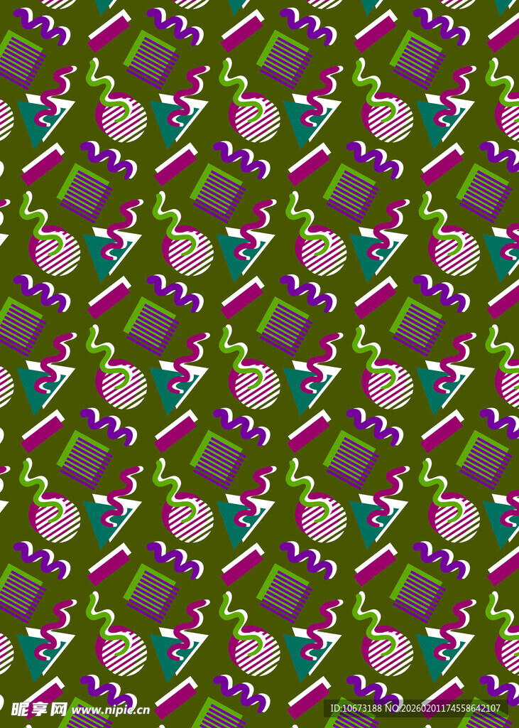 多彩心形图案背景纹理