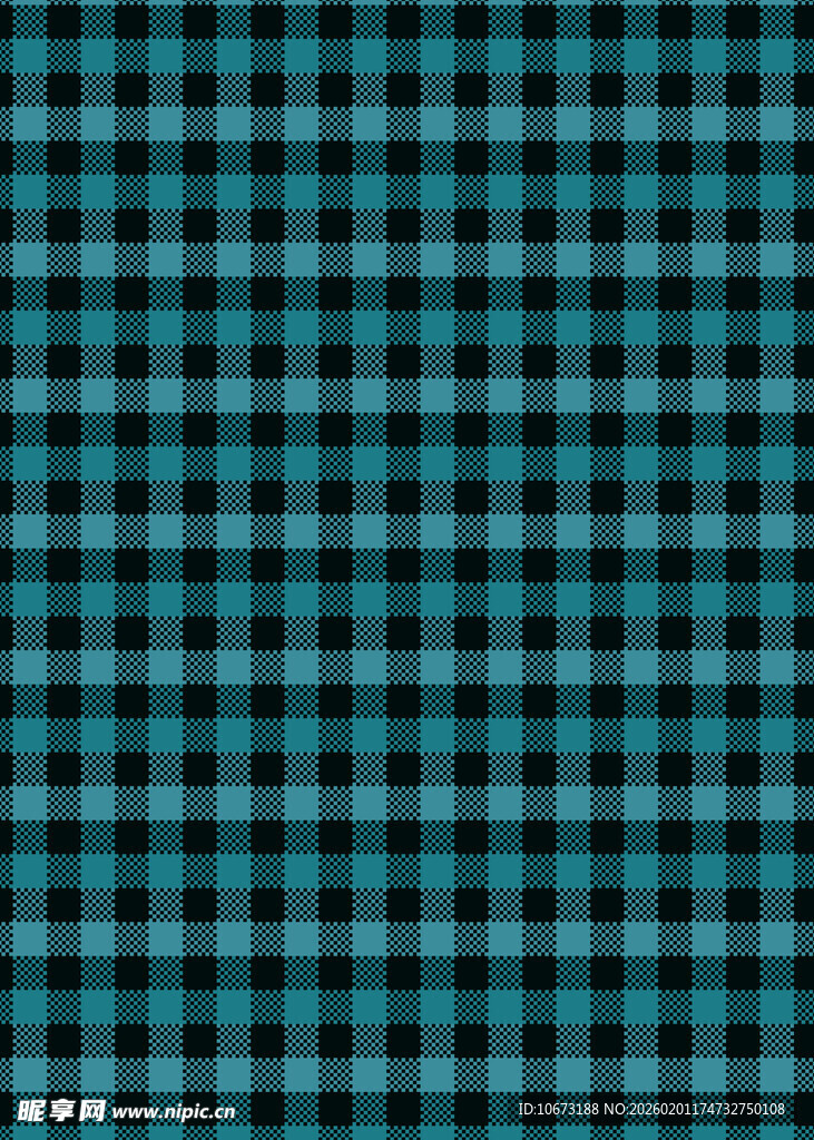 蓝绿格子图案背景