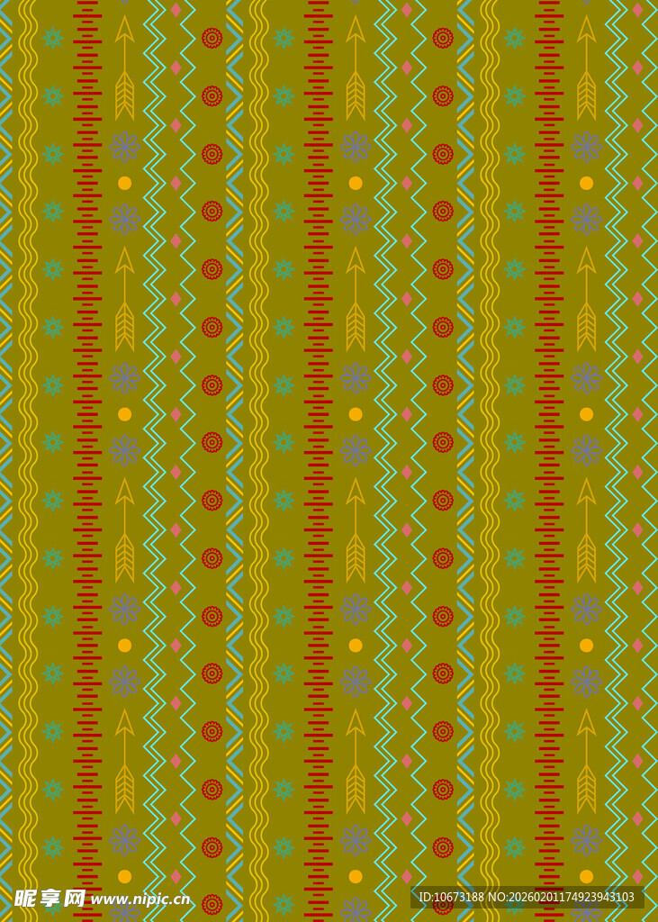 多彩几何条纹图案背景