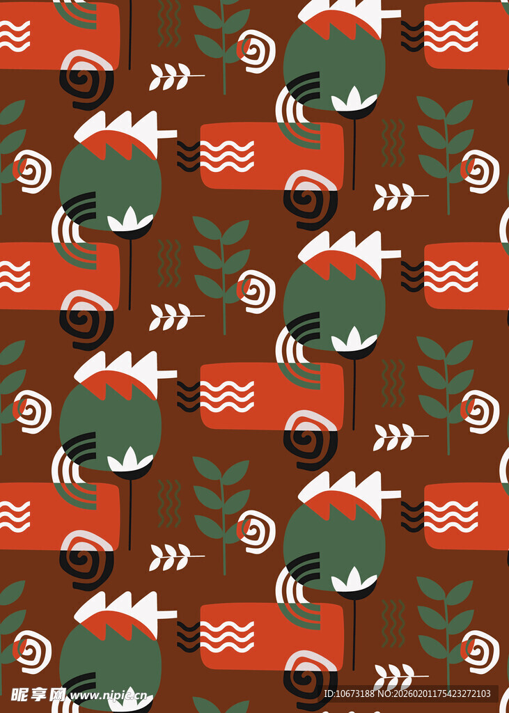 圣诞风卡通图案背景