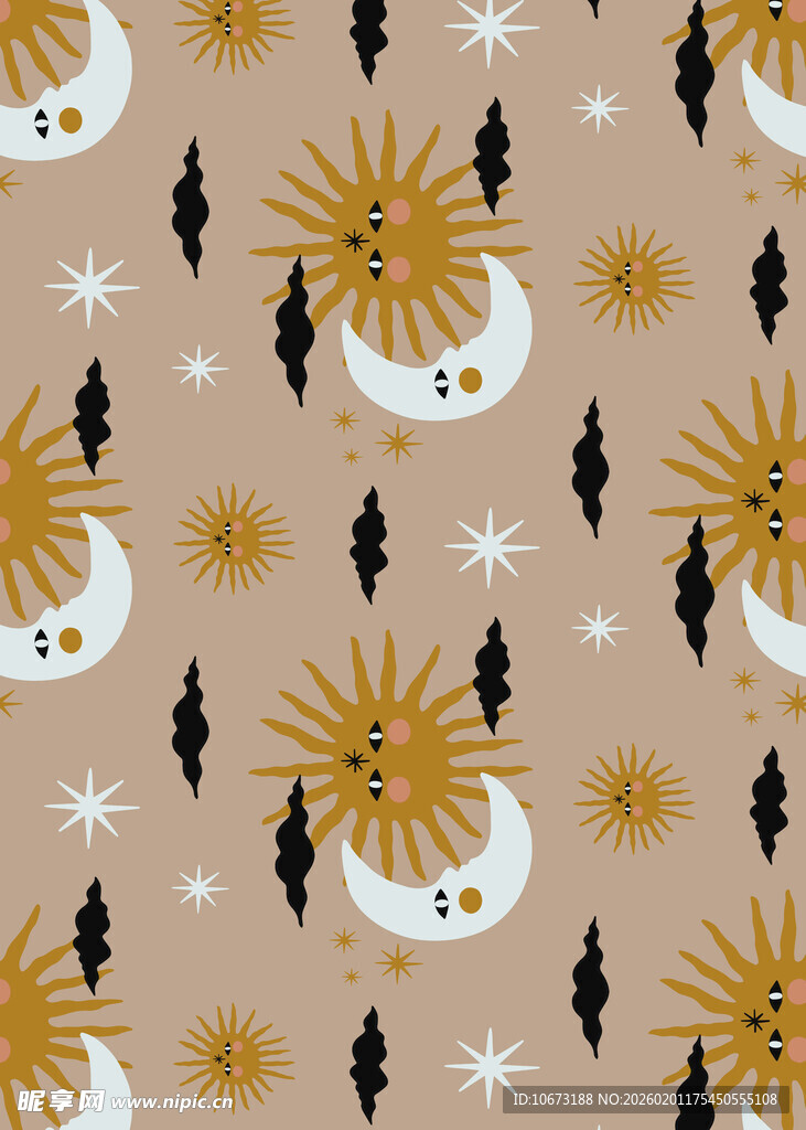 冬日雪人花卉图案背景