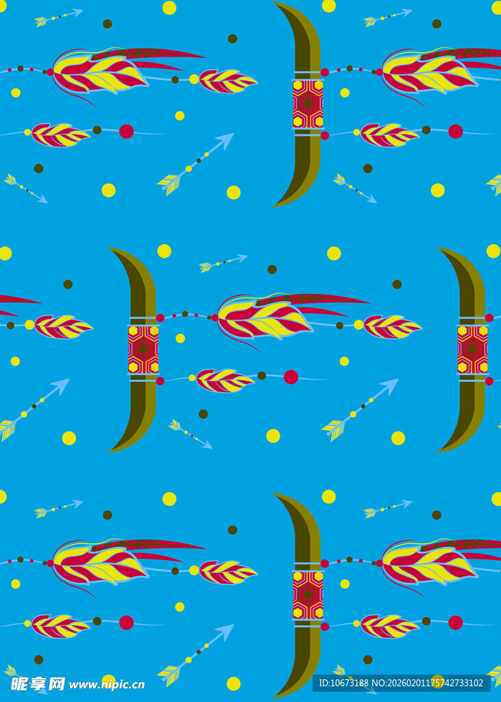 蓝色背景火焰图案纹理