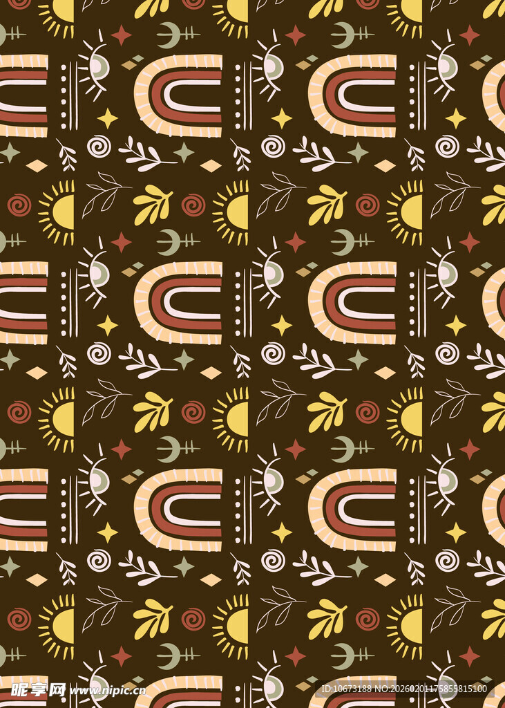 复古风几何图案装饰背景