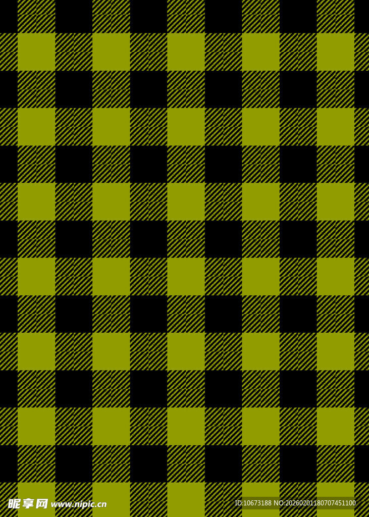黄绿格子图案背景