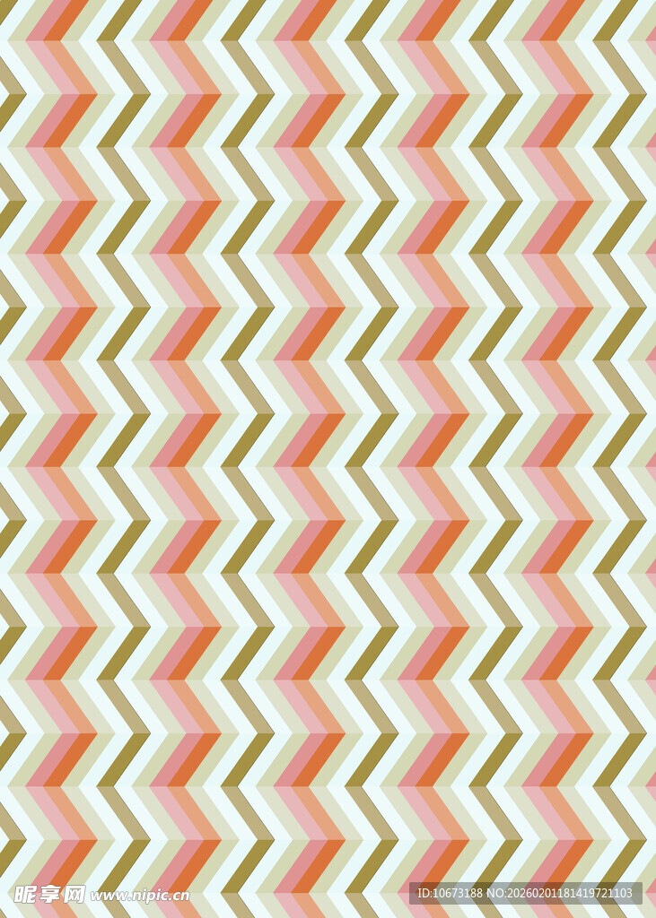 粉色几何锯齿纹图案背景