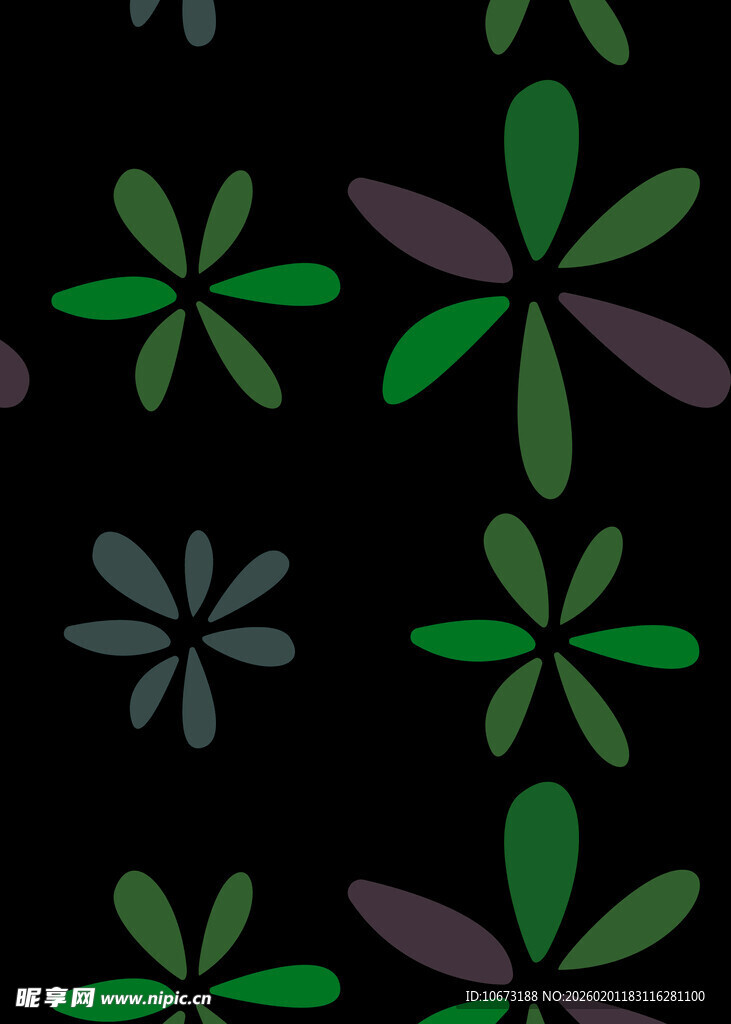 多彩花朵图案背景