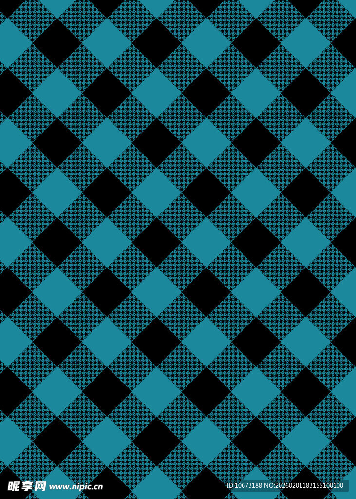 蓝黑菱形几何图案背景