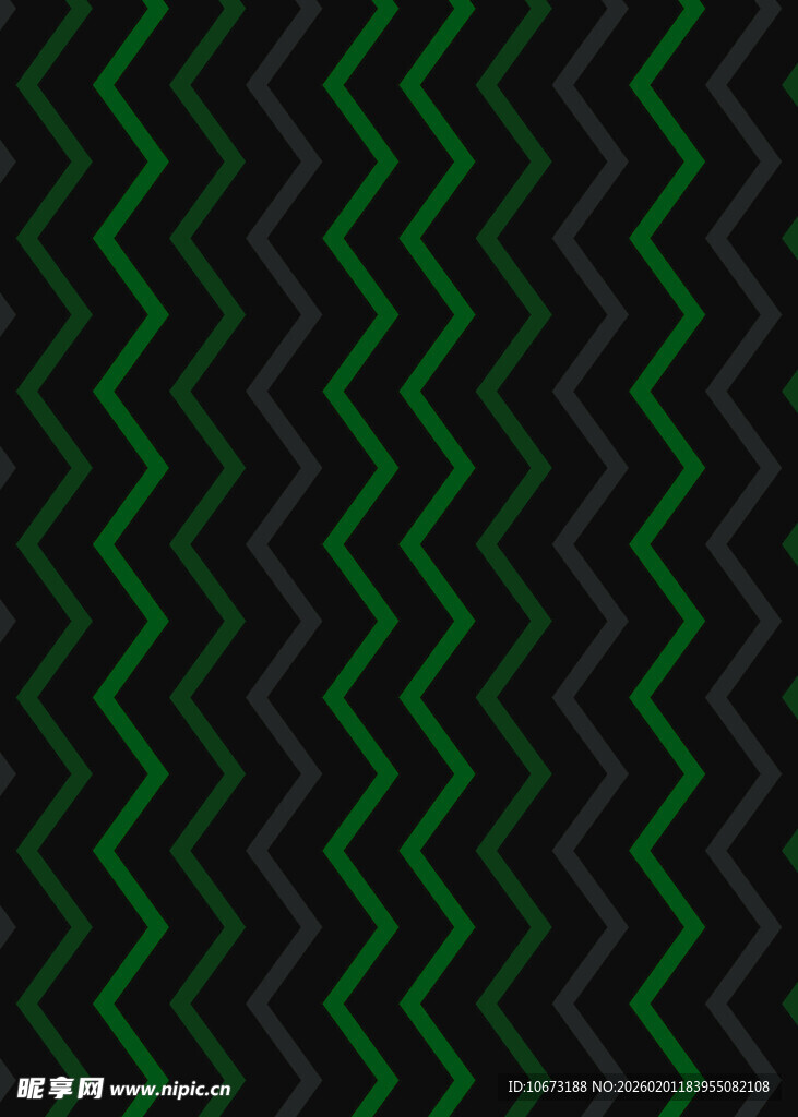 绿色锯齿纹几何图案背景