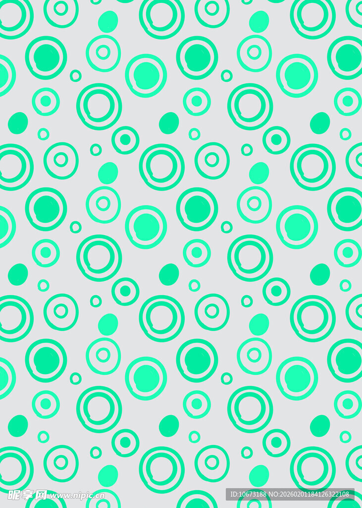 浅绿色圆圈图案背景