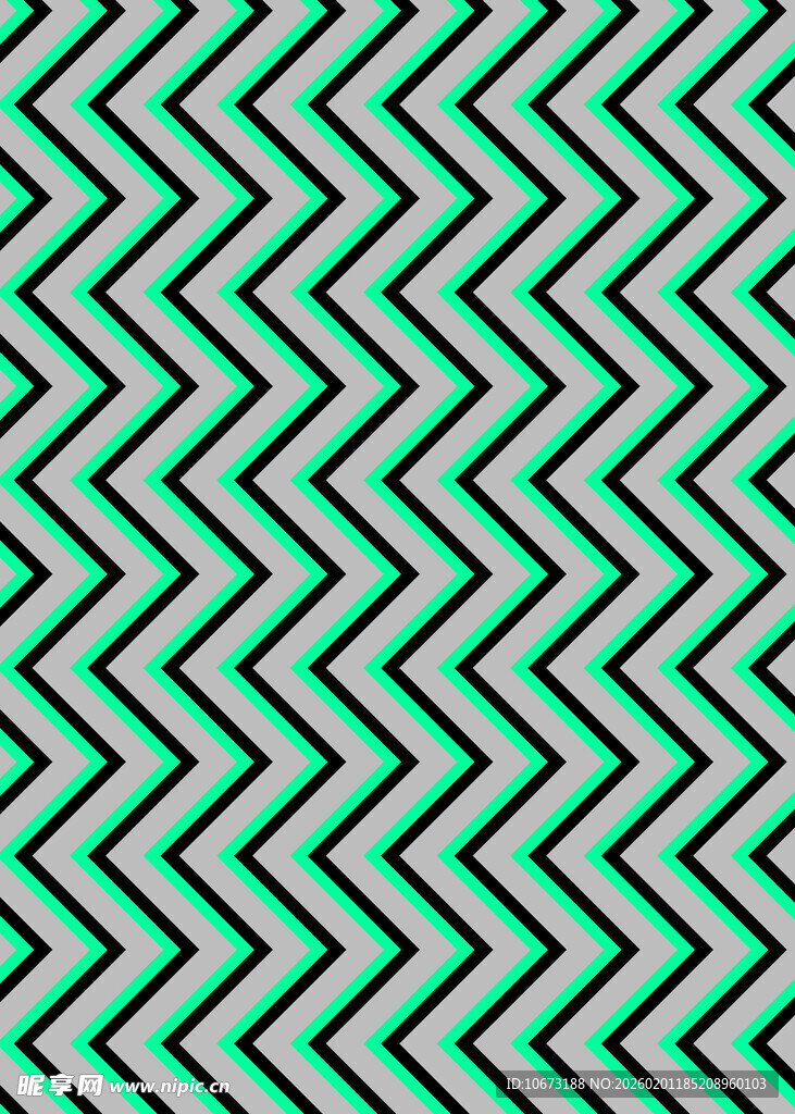 绿色锯齿形几何图案背景