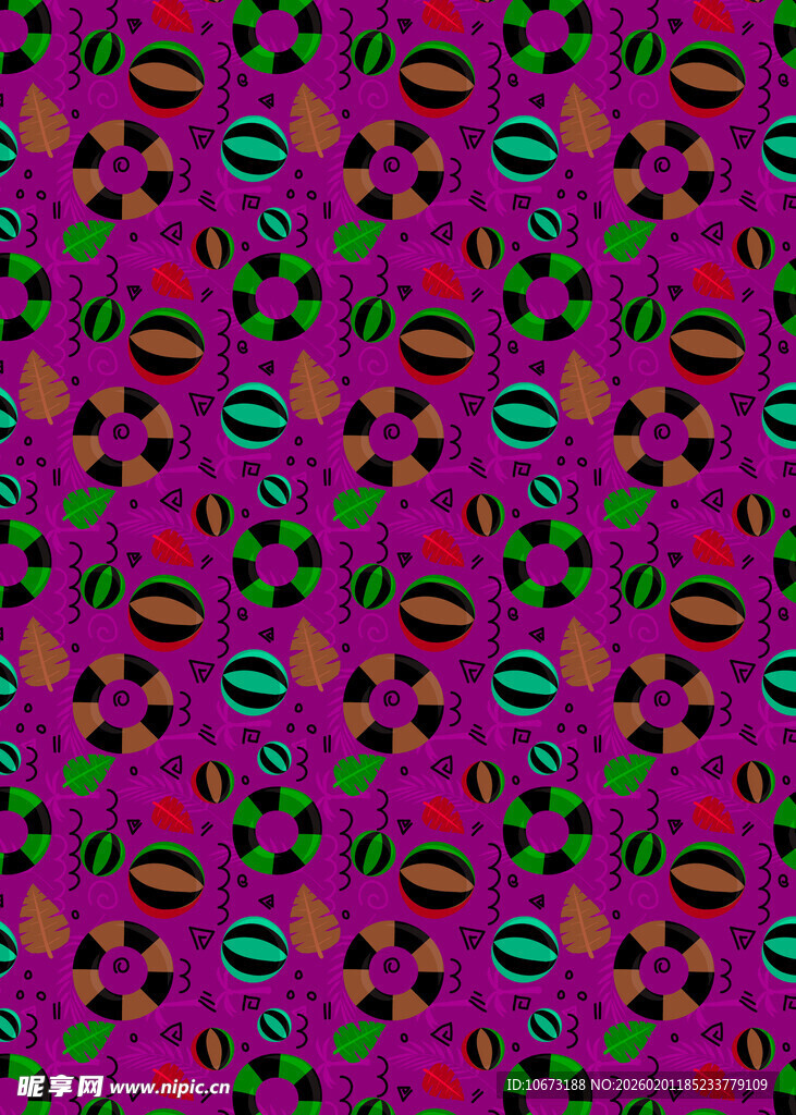 多彩几何图案无缝背景