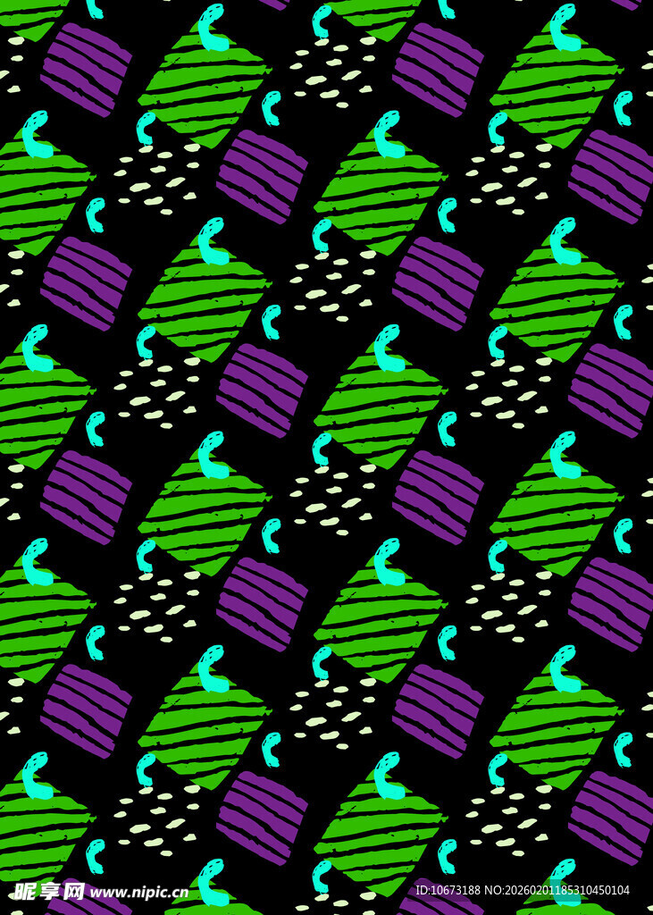 多彩几何图案纹理背景