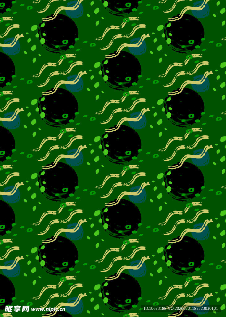 绿色斑点抽象纹理图案