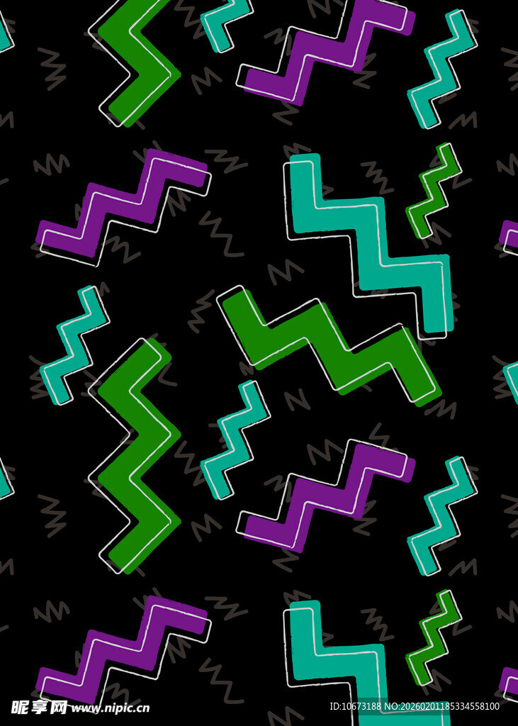 炫彩几何图案背景