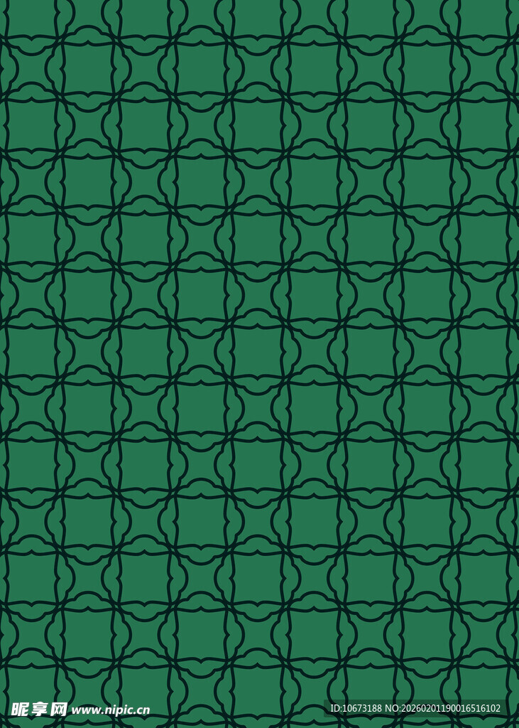 绿色几何图案无缝背景