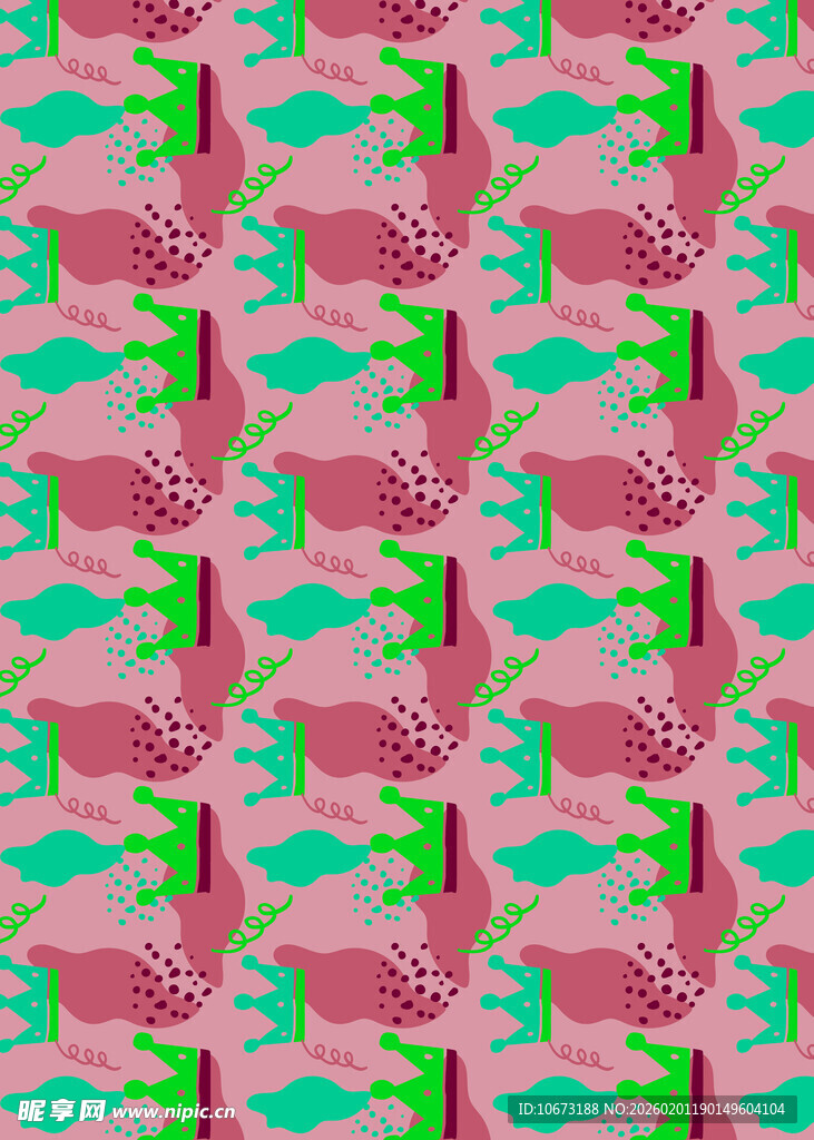 几何图案拼接的多彩背景