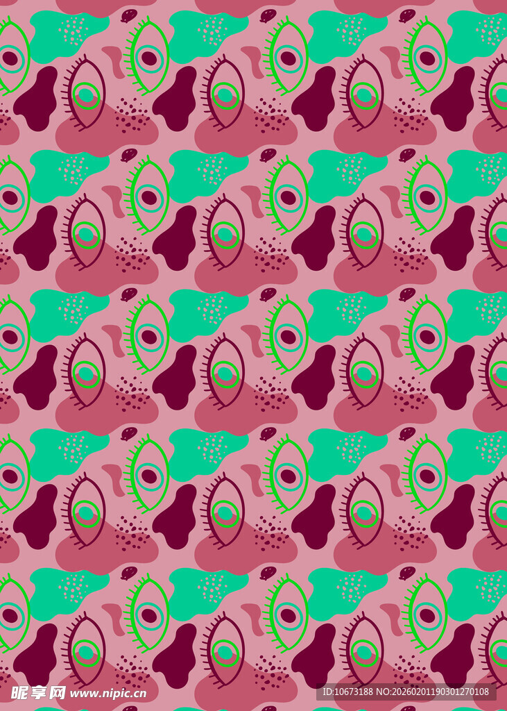 多彩几何图案纹理背景