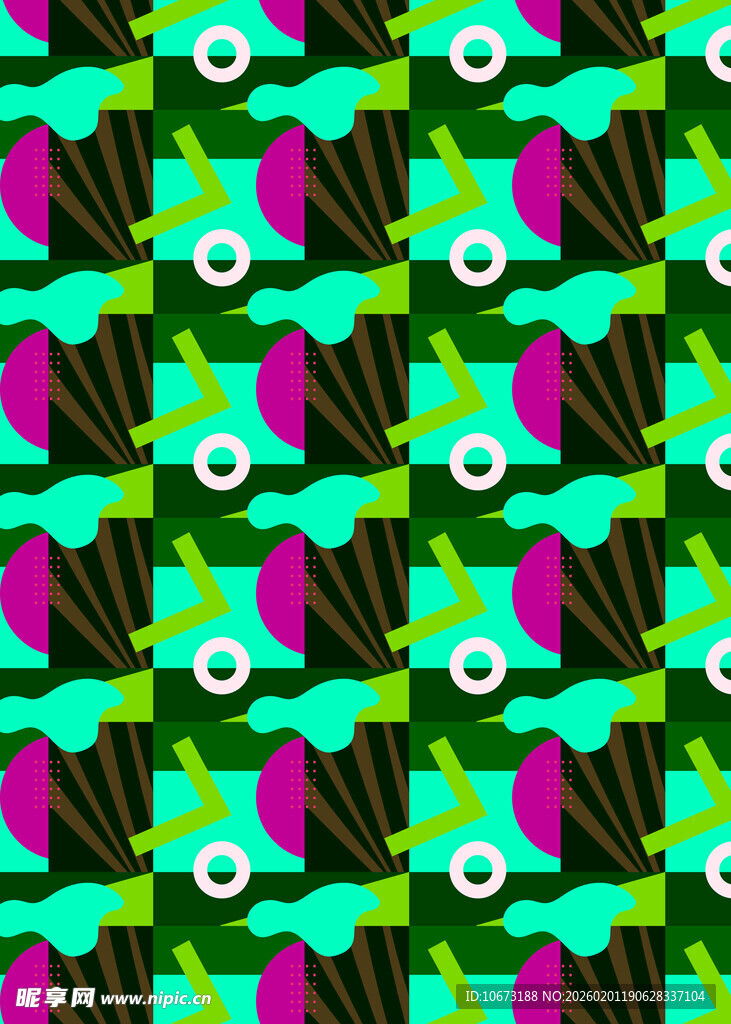 多彩几何图案纹理背景