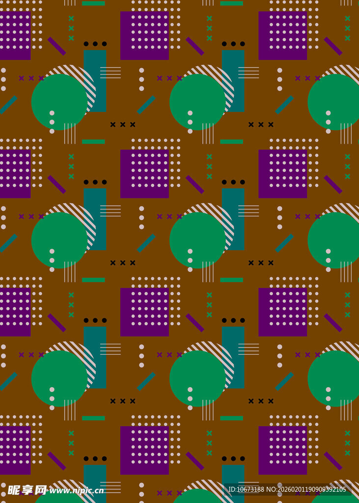 多彩几何图案背景纹理