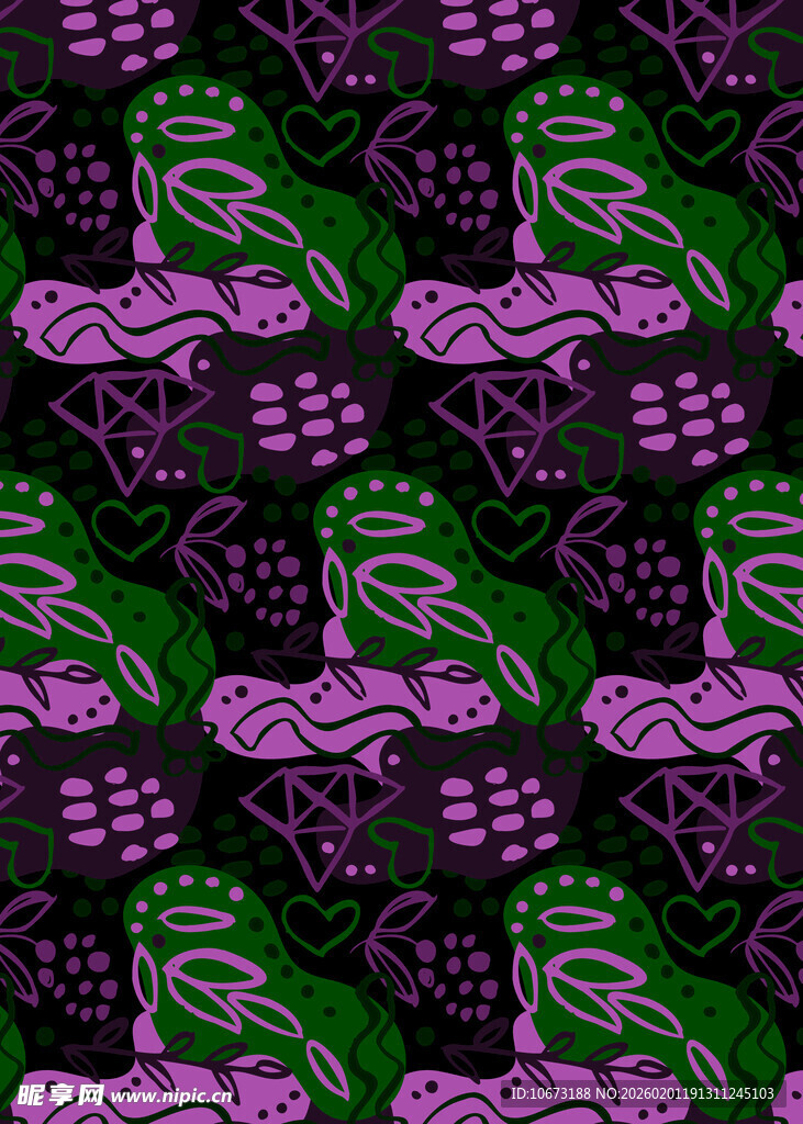 紫色葡萄图案背景纹理