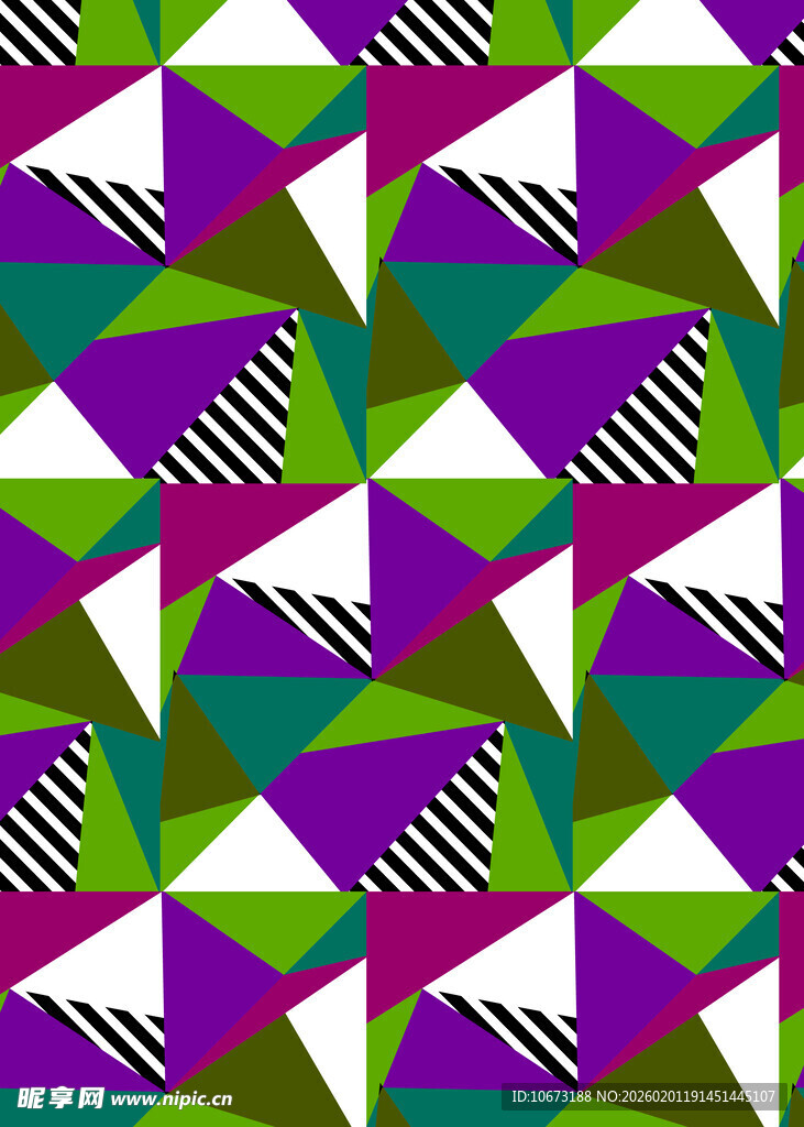 几何图案彩色拼接背景