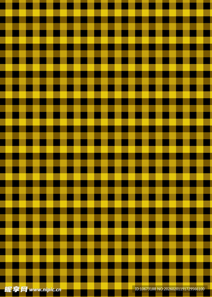 黄黑格子图案背景