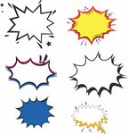 多样漫画风格对话框素材