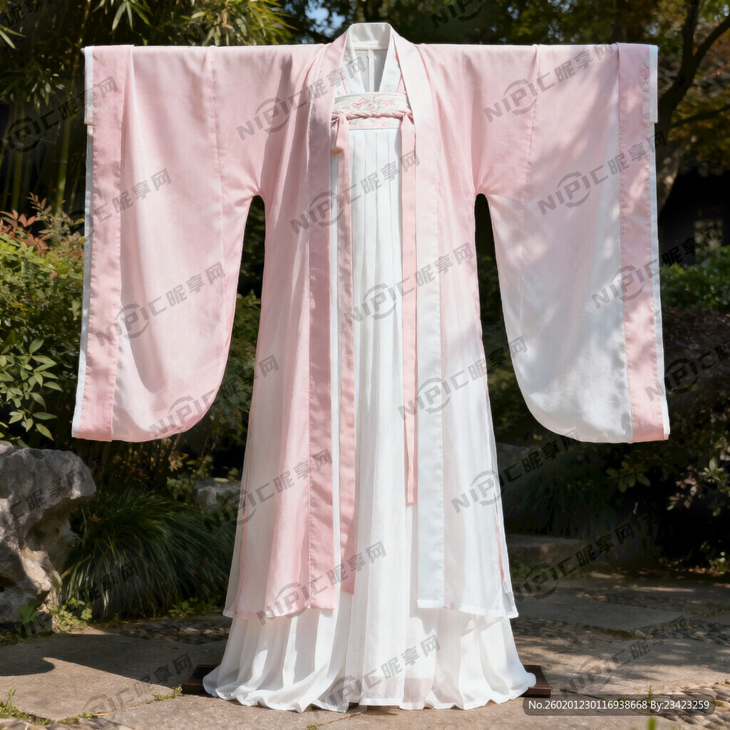 汉服服装整体全身实景图