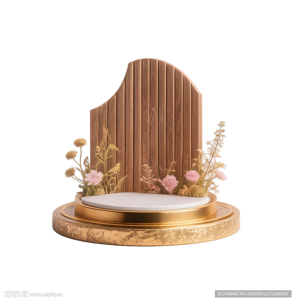 金色婚礼甜品台装饰摆件